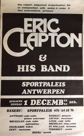 ERIC CLAPTON ANVERS, Enlèvement, Comme neuf, Affiche, Œuvre d'art ou Peinture