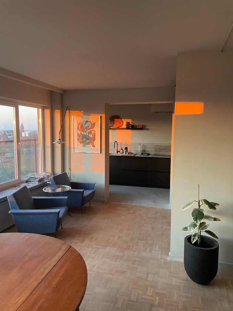 Vintage Italiaanse design fauteuils – set van 2, Ophalen, Gebruikt, Tweepersoons, Stof