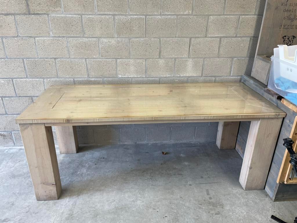 Houten tafel 2 meter, Ophalen, Zo goed als nieuw