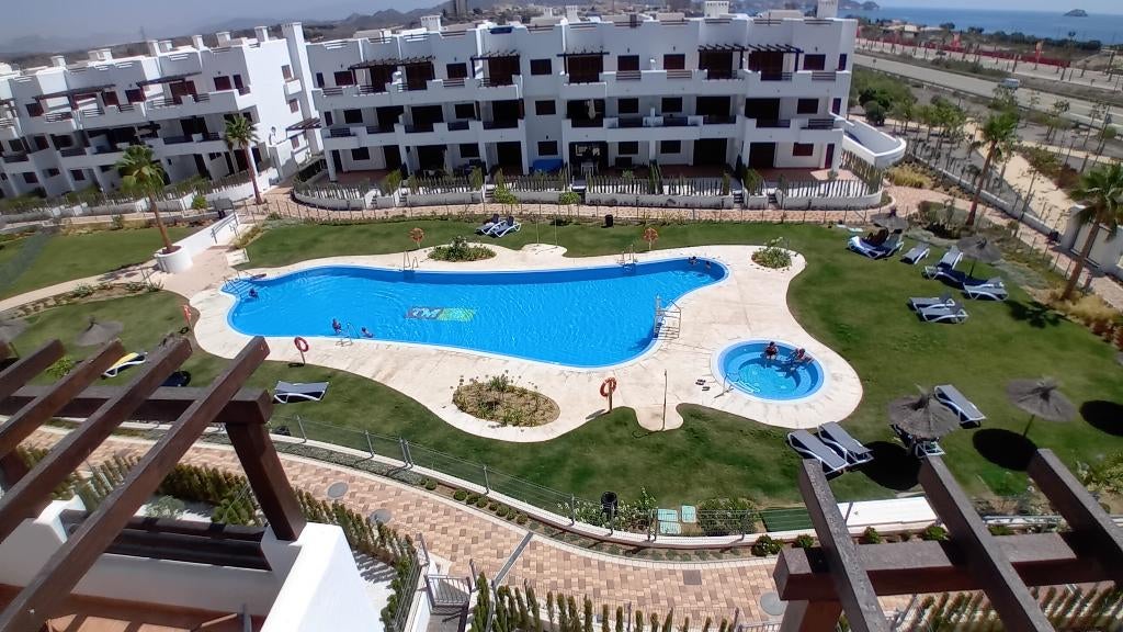 Gelijkvloers app te huur ,costa de almeria, Immo, 50 m² ou plus