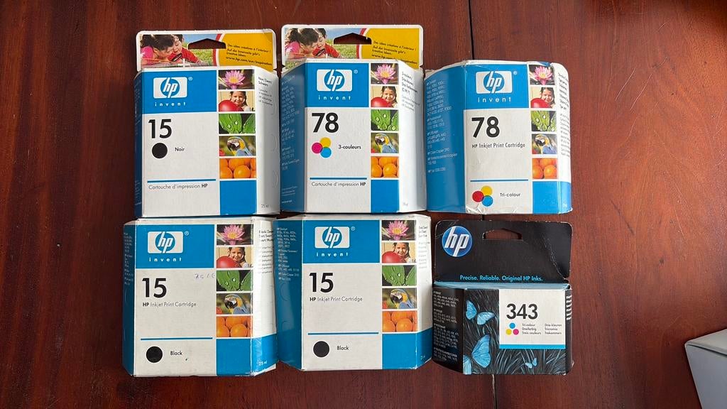 HP inktpatronen, Computers en Software, Printerbenodigdheden, Ophalen, Zo goed als nieuw