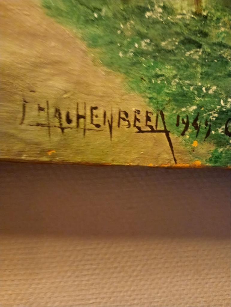 Schilderij  op doek geverfd met olie verf, Enlèvement