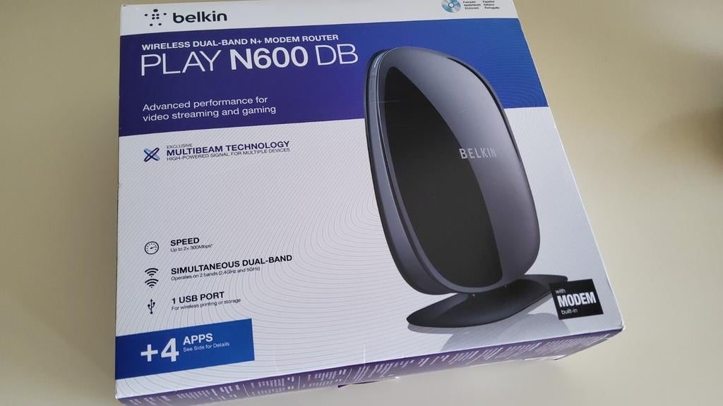 Wireless dual-band N+ Modem Router Belkin, Informatique & Logiciels, Enlèvement