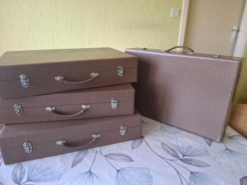 4 retrokoffers, Handtassen en Accessoires, Koffers, Ophalen