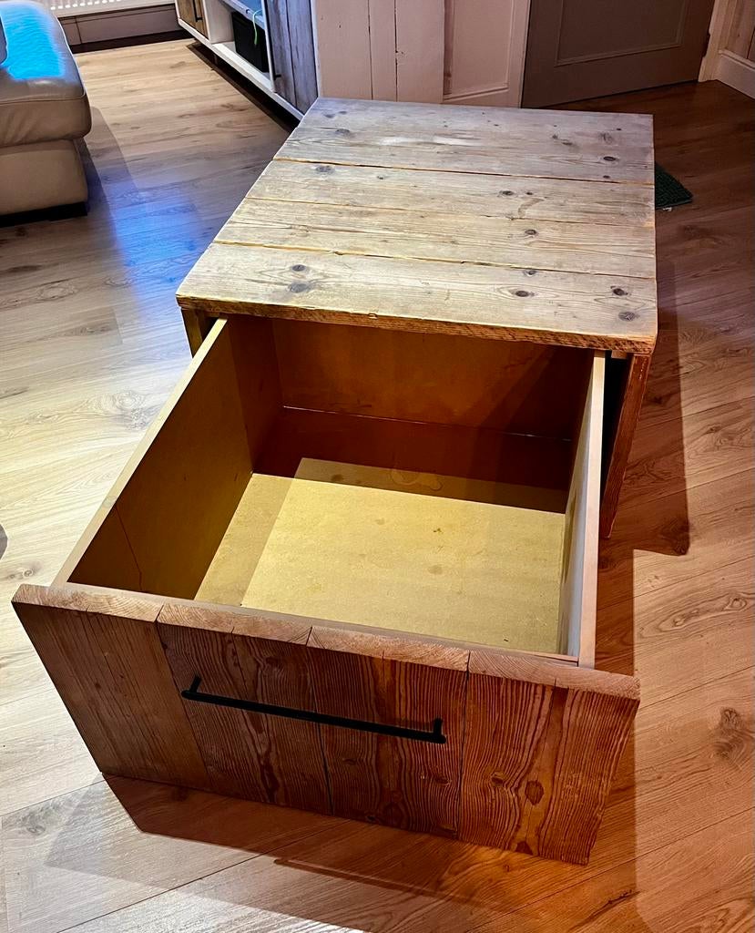 Salontafel “steigerhout”, Huis en Inrichting, Ophalen, Gebruikt, 50 tot 100 cm, 50 tot 75 cm