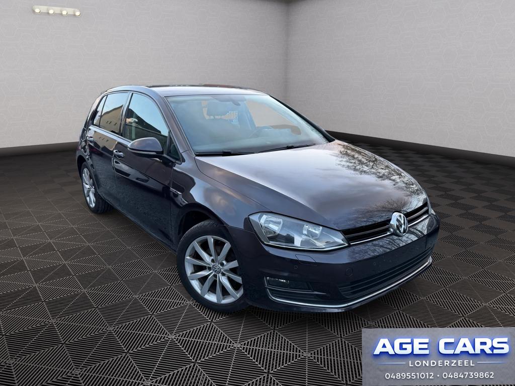 Volkswagen golf 7, 1.4 TSI 125pk Automaat, Auto's, Automaat, 4 cilinders, Zwart, 5 zetels