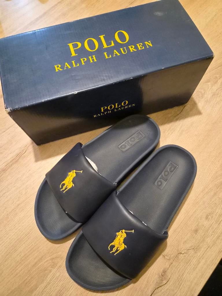 Slippers Polo Ralph Lauren Cayson, Blauw, Polo Ralph Lauren, Gedragen, Ophalen