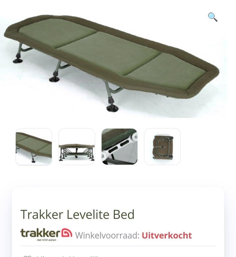 Trakker Levelite bed In zeer goede staat, Watersport en Boten, Ophalen, Zo goed als nieuw, Overige typen