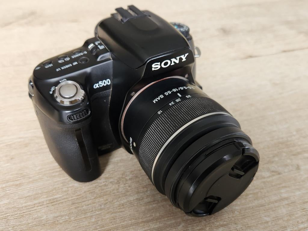 Spiegelreflex Sony A500 compleet, Ophalen, Zo goed als nieuw, Spiegelreflex