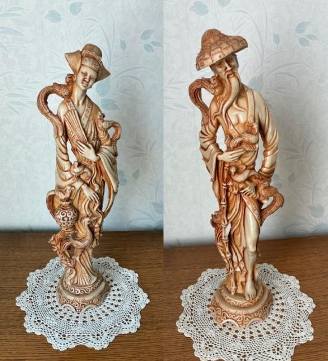 Aziatische koppel, Antiek en Kunst, Ophalen of Verzenden