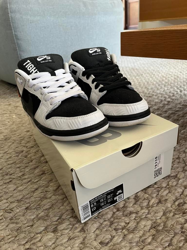 Nike SB Dunk Low Tightbooth (maat 42), Enlèvement, Comme neuf, Blanc, Baskets