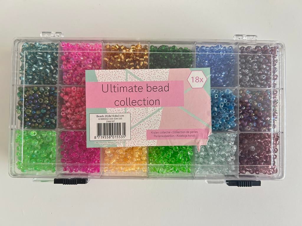 Kralendoos 18X, Ophalen of Verzenden, Zo goed als nieuw, Kraal