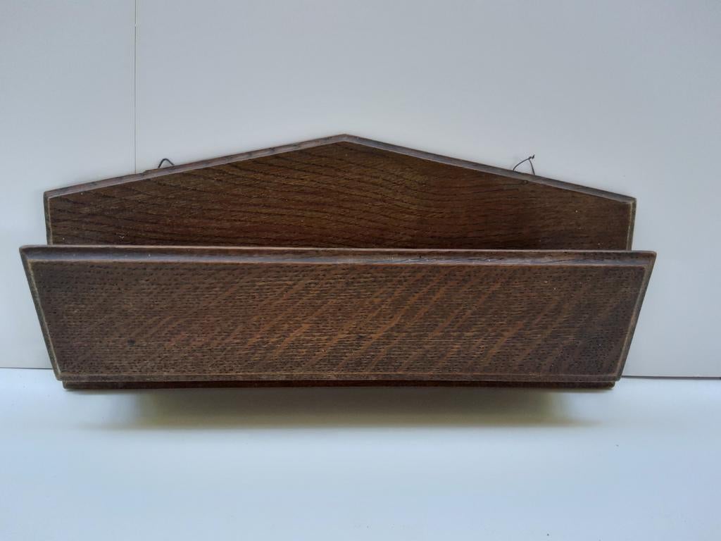 Antiek kammen- wandbakje.  Eikenhout., Antiek en Kunst, Antiek | Overige Antiek, Ophalen of Verzenden