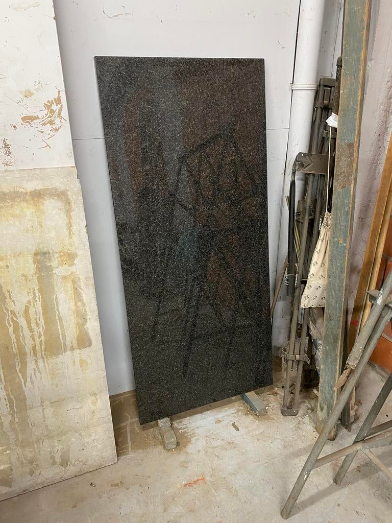 Granieten werkblad zwart, Ophalen, Zo goed als nieuw, Zwart