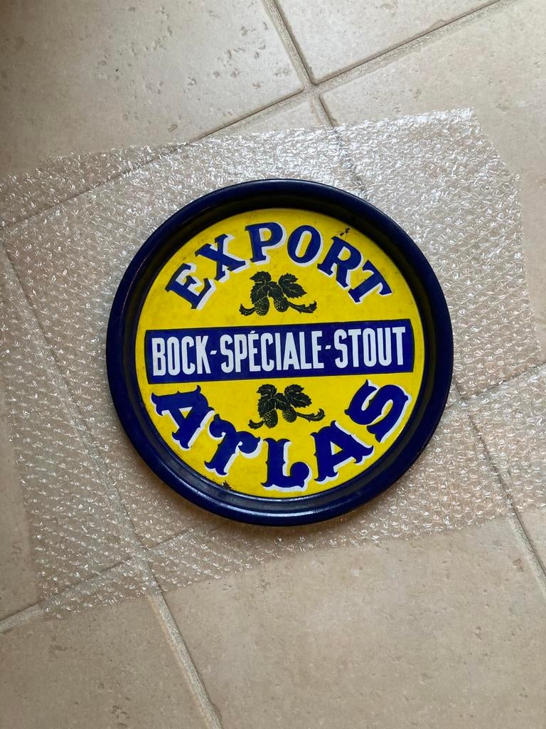 Oude emaille export atlas pils, Ophalen of Verzenden, Zo goed als nieuw