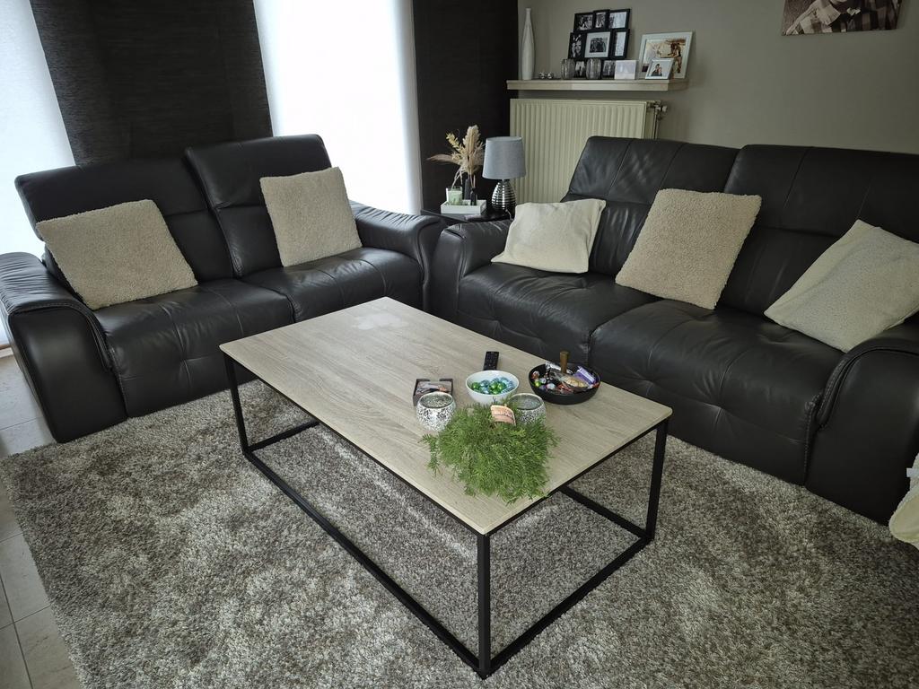 Fauteuil Chateau d'Ax noir, Enlèvement, Comme neuf, Cuir