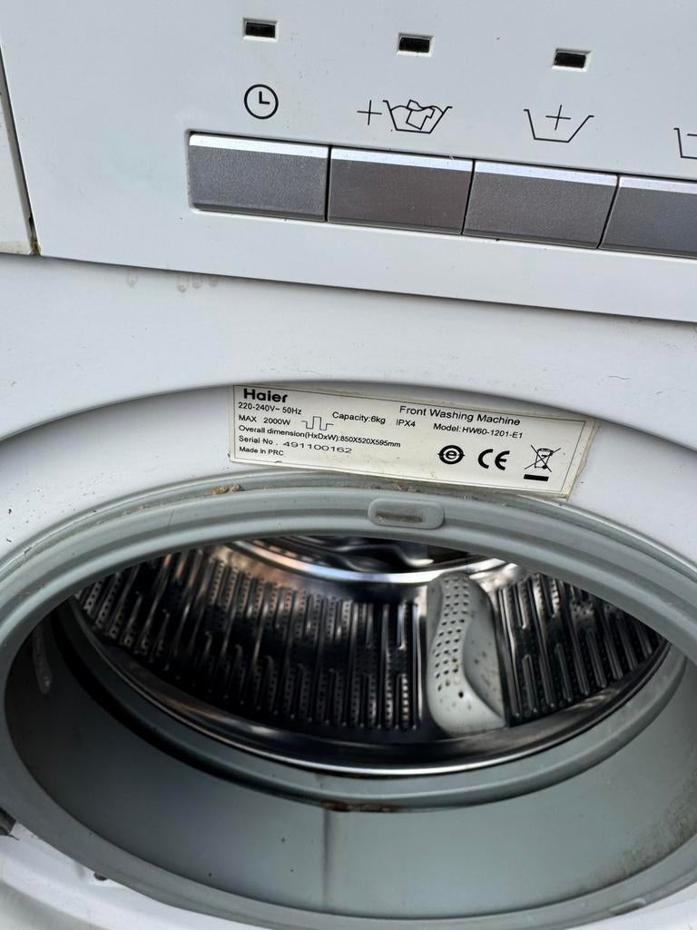 Wasmachine Haier, Ophalen, Gebruikt