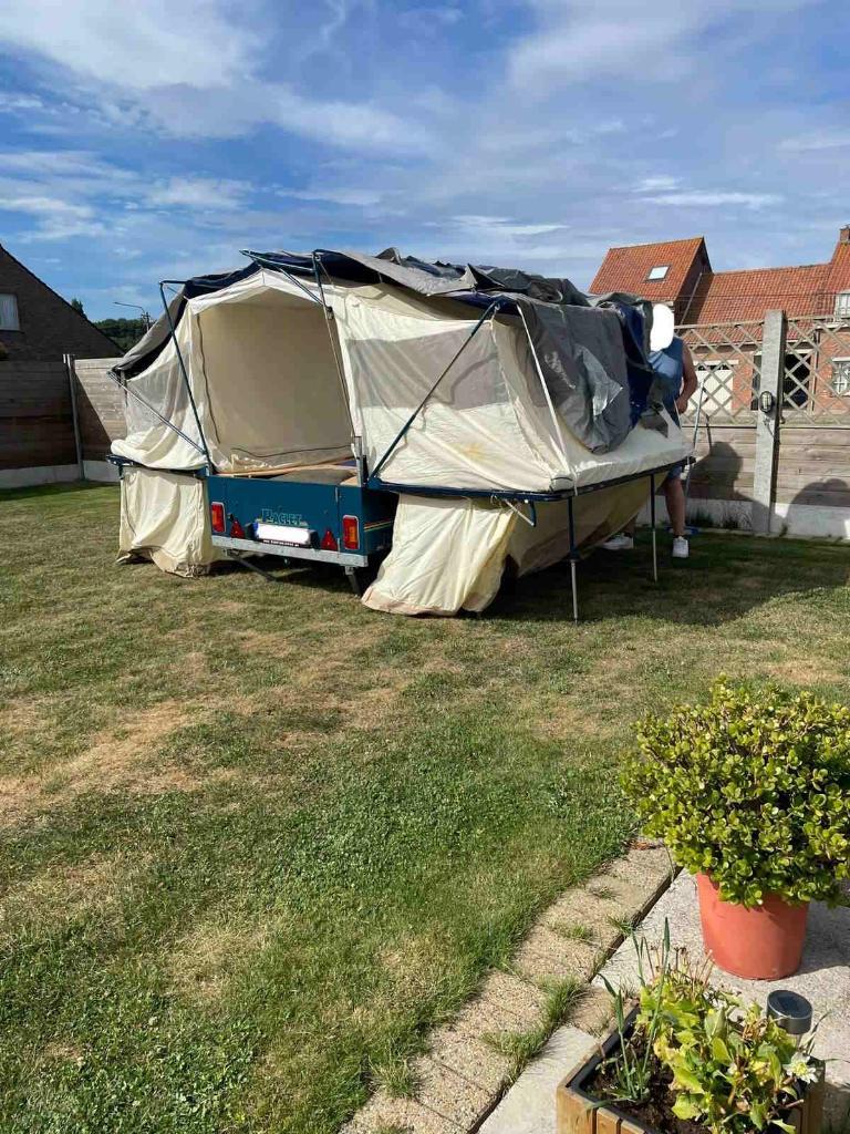 Vouwwagen Raclet Cote D'azur 2007, Caravans en Kamperen, Vouwwagens, Ophalen, Blauw, Raclet, Tot en met 6