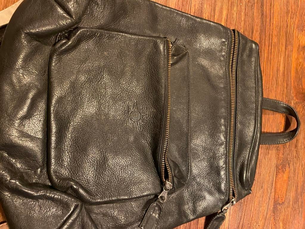 Handtas, Handtassen en Accessoires, Tassen | Schoudertassen, Gebruikt, Zwart, Leer, Ophalen