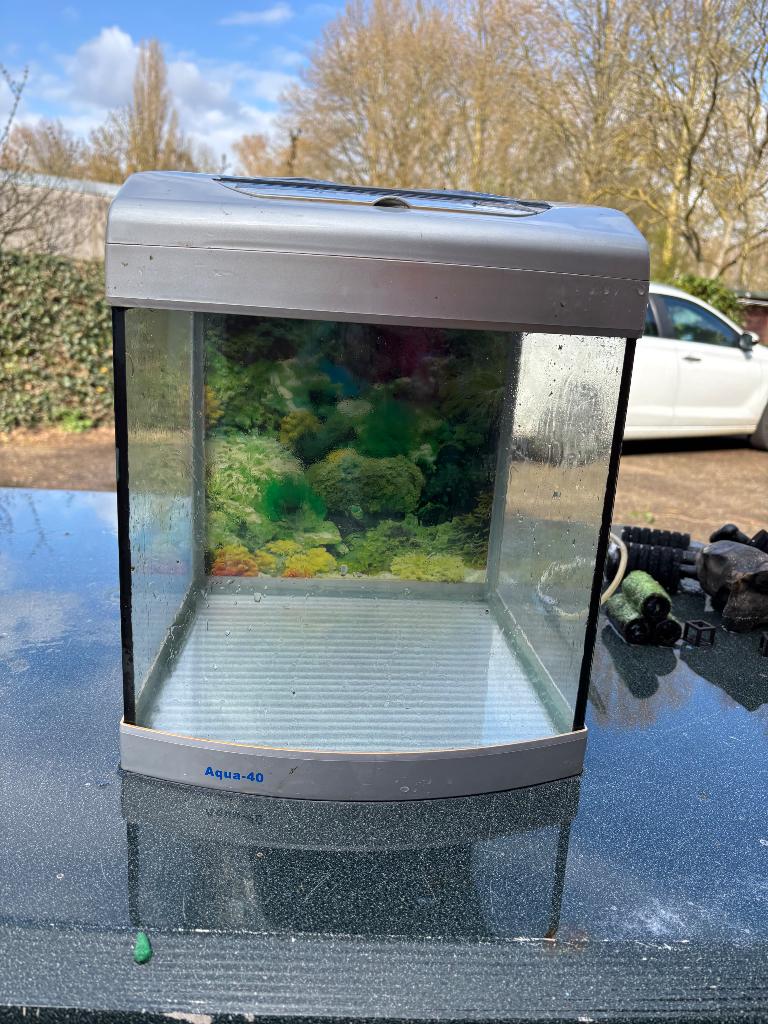 Aquarium aqua 40, Dieren en Toebehoren, Vissen | Aquaria en Toebehoren, Ophalen, Gebruikt, Leeg aquarium