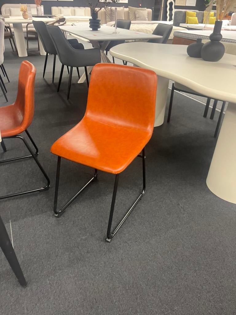 Cognac stoel 80cm hoog, Neuf, Autres couleurs, Luxe, Enlèvement