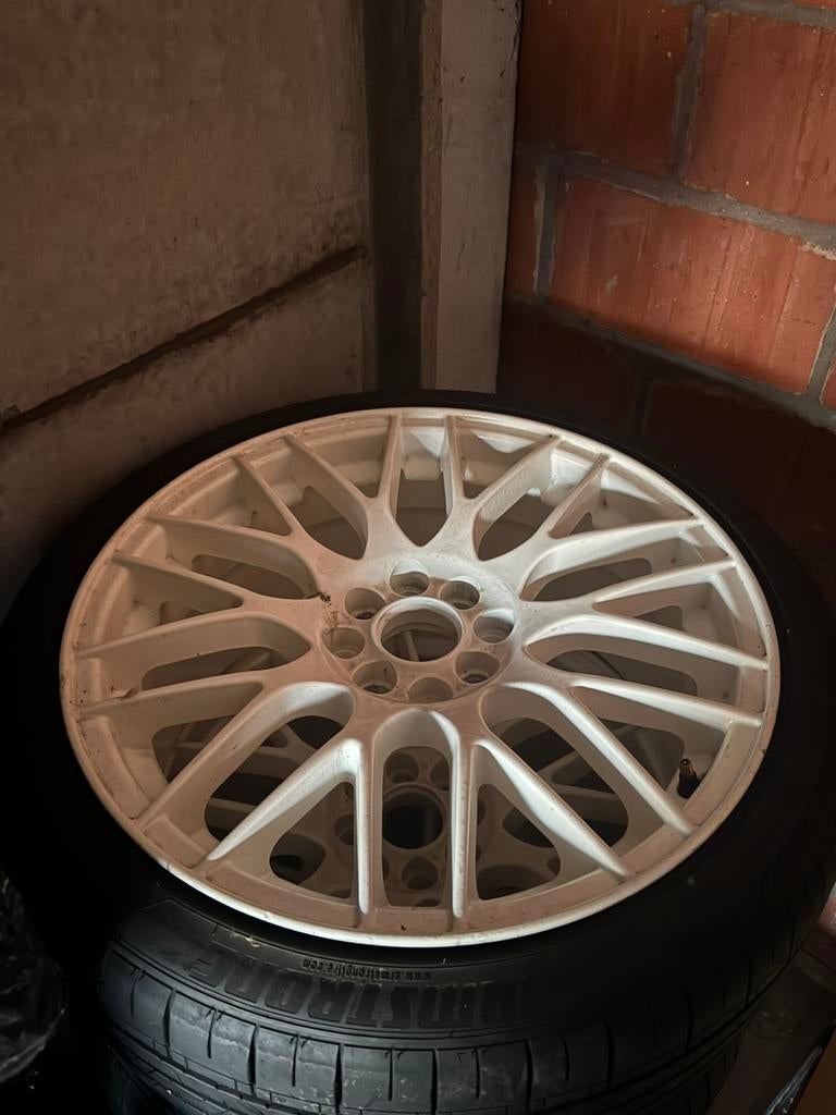 17inch Witte Velgen, Auto-onderdelen, Ophalen, Gebruikt, Banden en Velgen, 17 inch