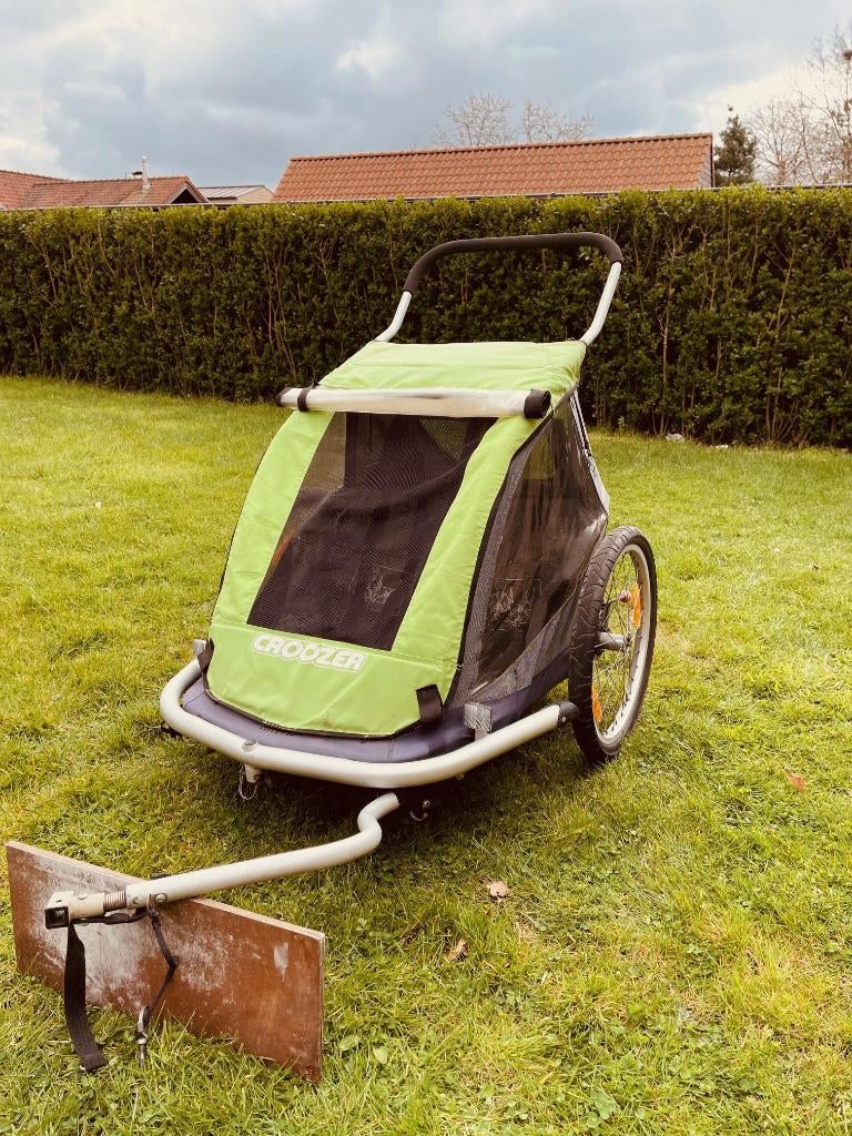 Fietskar Croozer Kid for 2, Fietsen en Brommers, Ophalen, Gebruikt, Opvouwbaar, Croozer