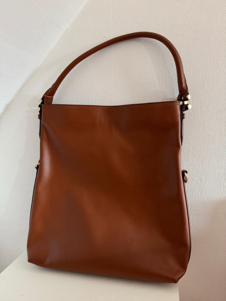 Esprit - bruine hobo schoudertas, Handtassen en Accessoires, Tassen | Schoudertassen, Nieuw, Esprit, Bruin, Verzenden