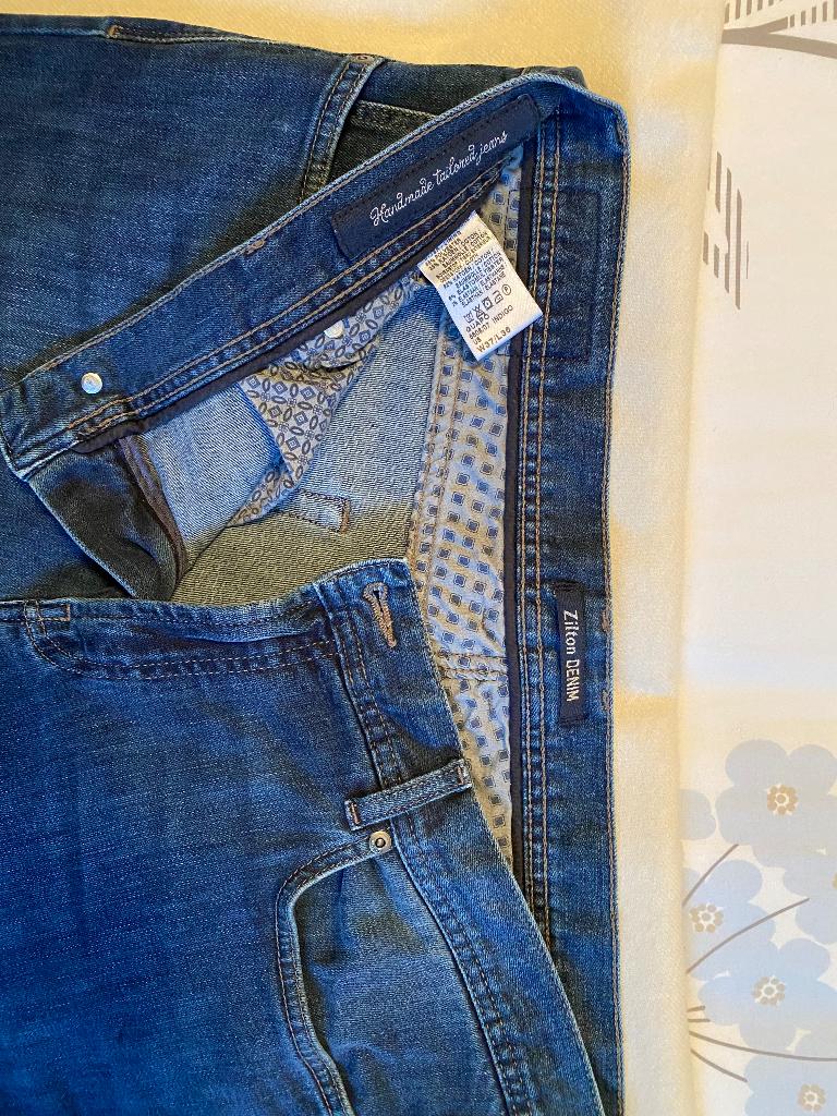 Heren jeans zilton, Kleding | Heren, Broeken en Pantalons, Ophalen, Maat 52/54 (L), Blauw, Zo goed als nieuw