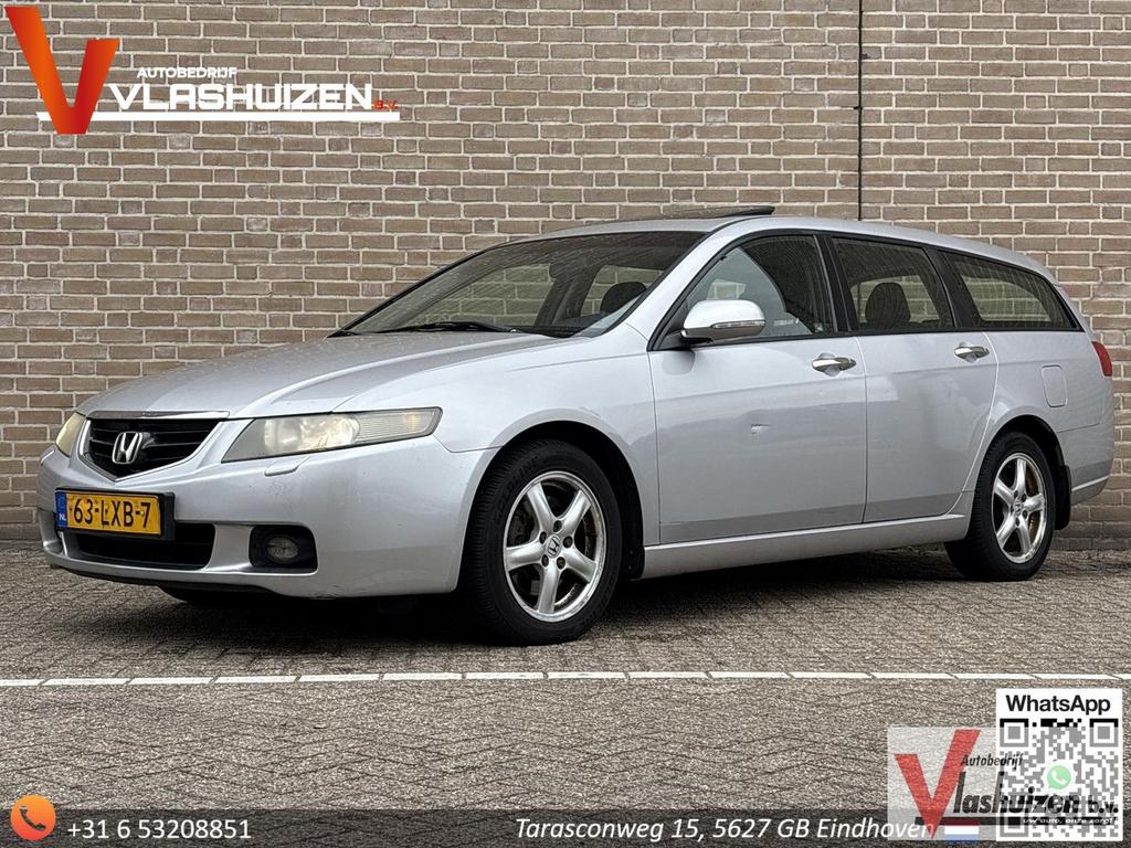 Honda Accord Tourer 2.4i Executive | Climate | Cruise | Navi, Auto's, Honda, Bedrijf, 232 g/km, Zilver of Grijs, Accord