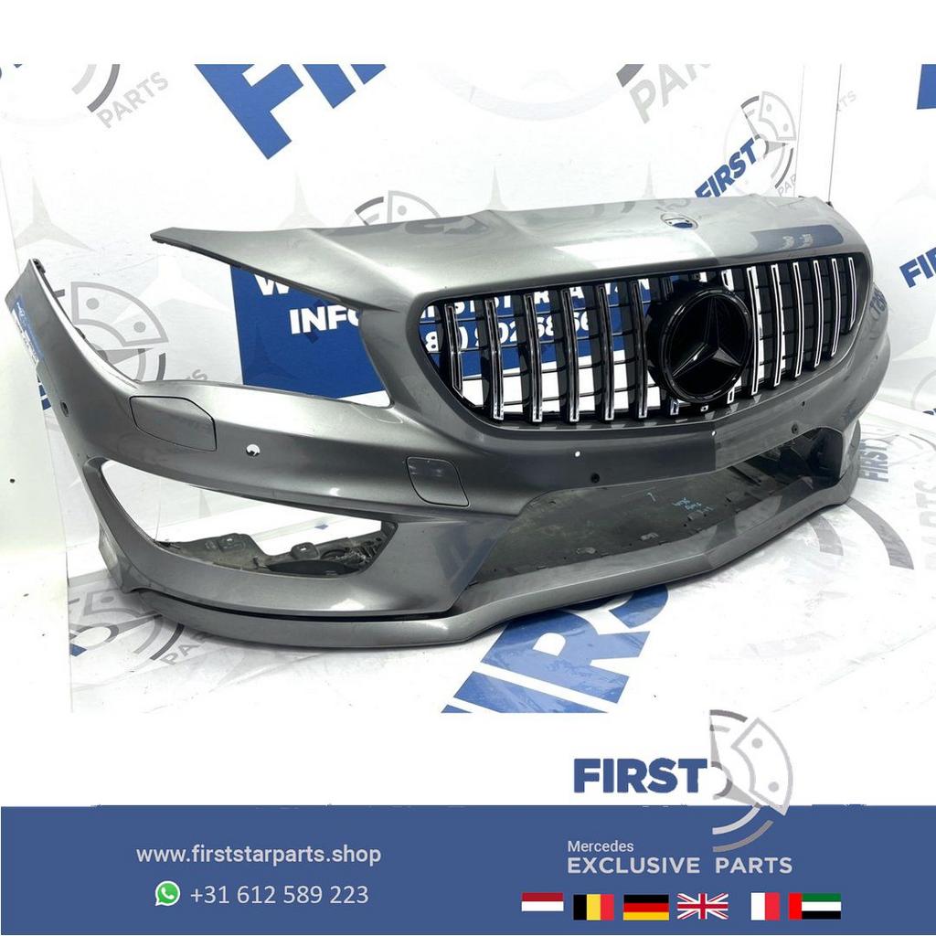 W117 BUMPER C117 CLA45 AMG VOORBUMPER WIT ZWART GRIJS ROOD B, Utilisé, -, Avant, -