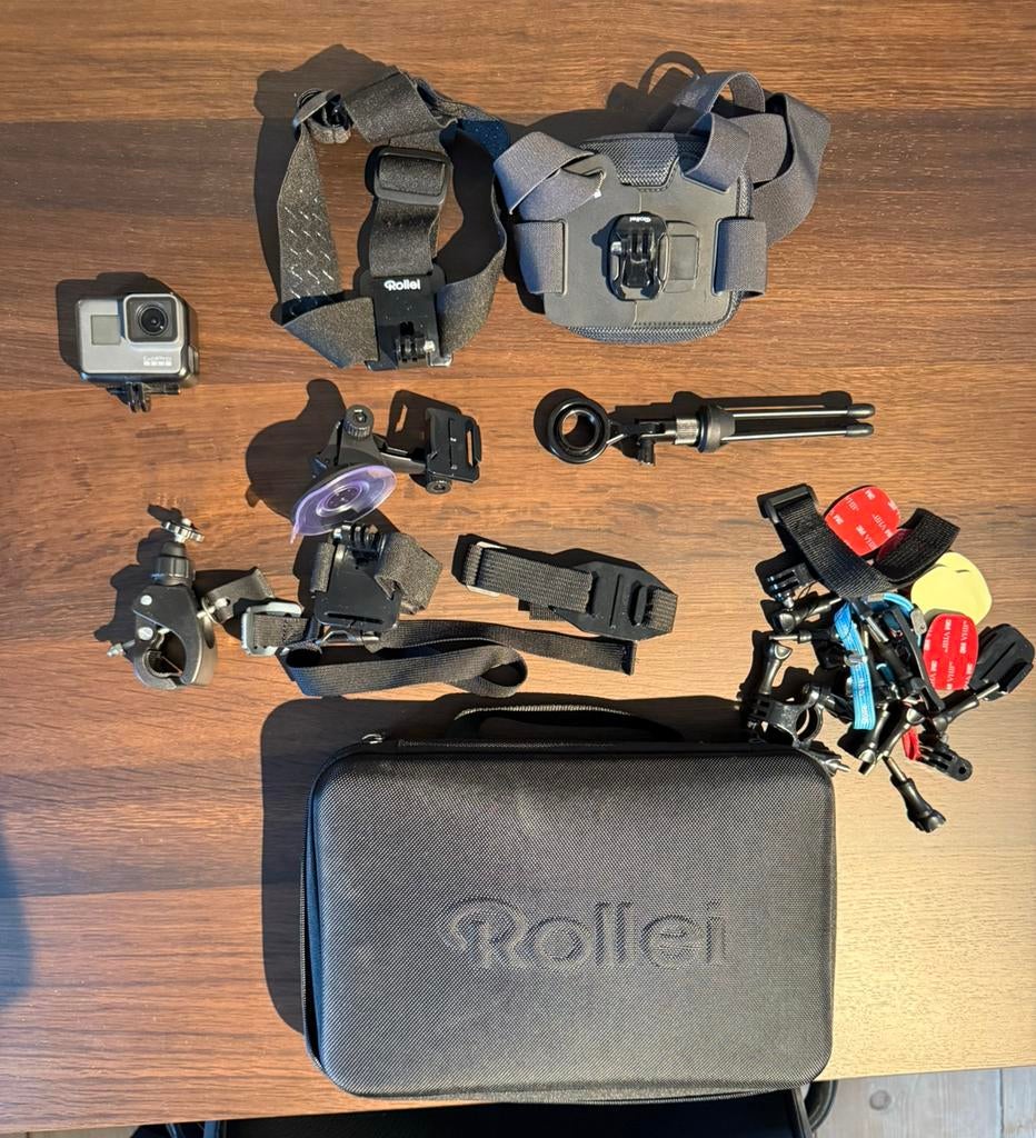 GoPro HERO5 Black + accessoires set, Enlèvement ou Envoi, Comme neuf, GoPro