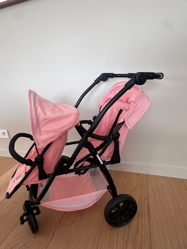 Dubbele poppenbuggy, Ophalen, Gebruikt