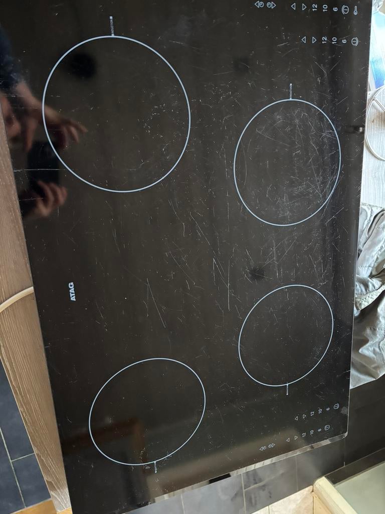 Inductie kookplaat, Elektronische apparatuur, Ophalen, Gebruikt, 4 kookzones, Inbouw