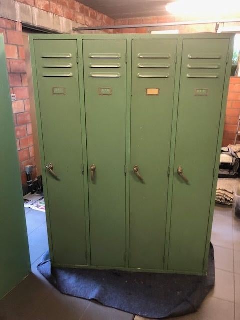 Locker metaal vintage, Ophalen, Gebruikt, Industriëel