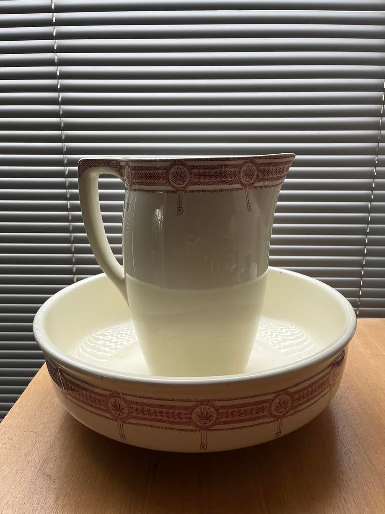 Antieke wastafelset – Boch Frères – Art Nouveau (1900), Antiek en Kunst, Ophalen