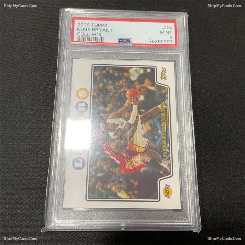 2008 Topps Gold Foil Kobe Bryant PSA 9 — ICONIC CARD, Ophalen of Verzenden, Zo goed als nieuw