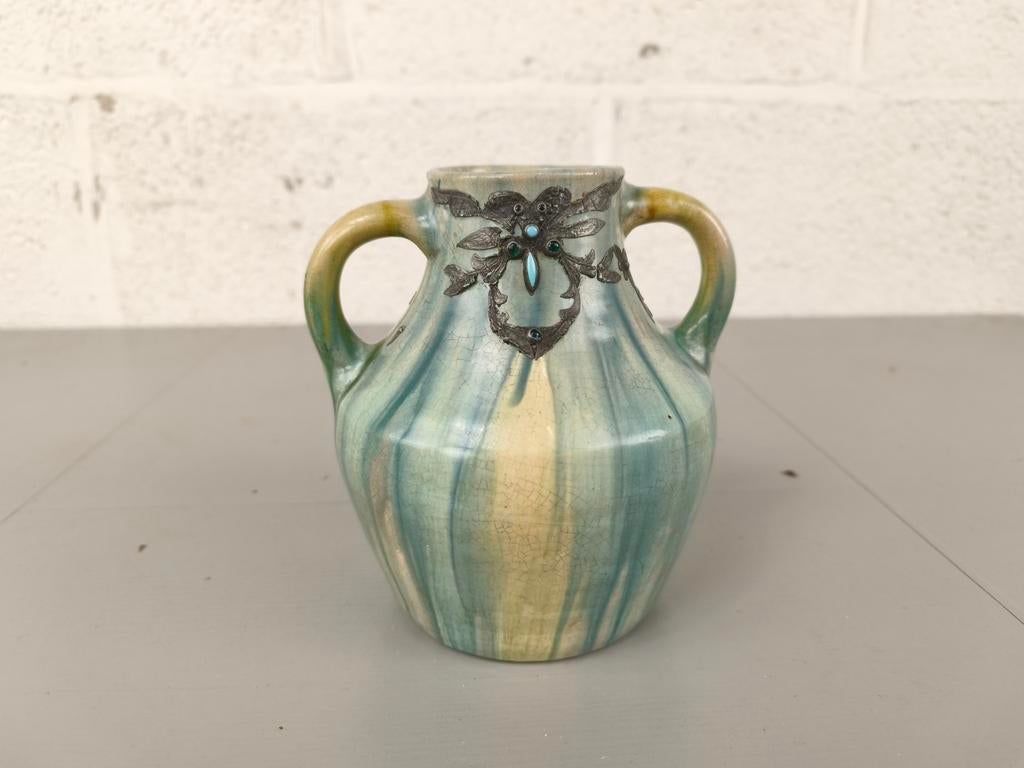 Vlaams aardewerk vaas Charles Maes, Antiek en Kunst, Ophalen of Verzenden