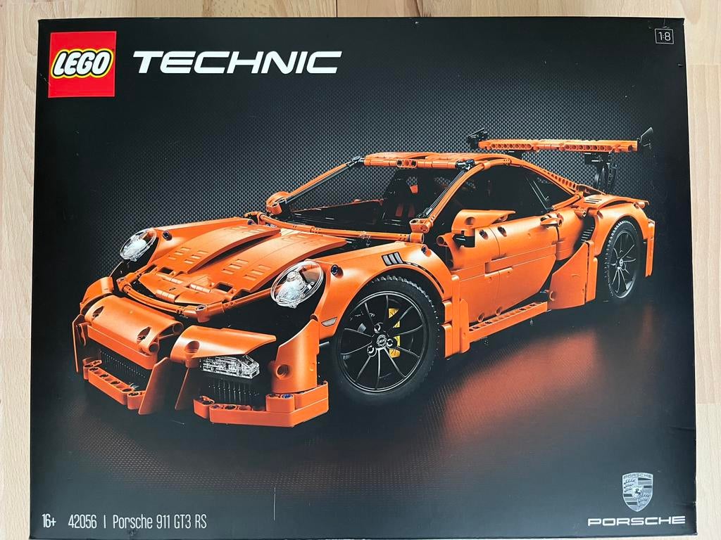 Lego Technic 42056 Porsche 911 GT3 RS (ZGAN, compleet), Ophalen of Verzenden, Zo goed als nieuw, Lego