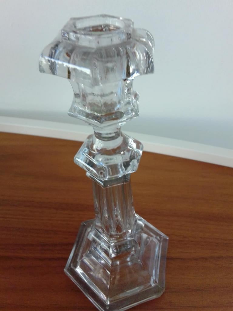 Ancien bougeoir en verre, Antiquités & Art, Enlèvement, Verre