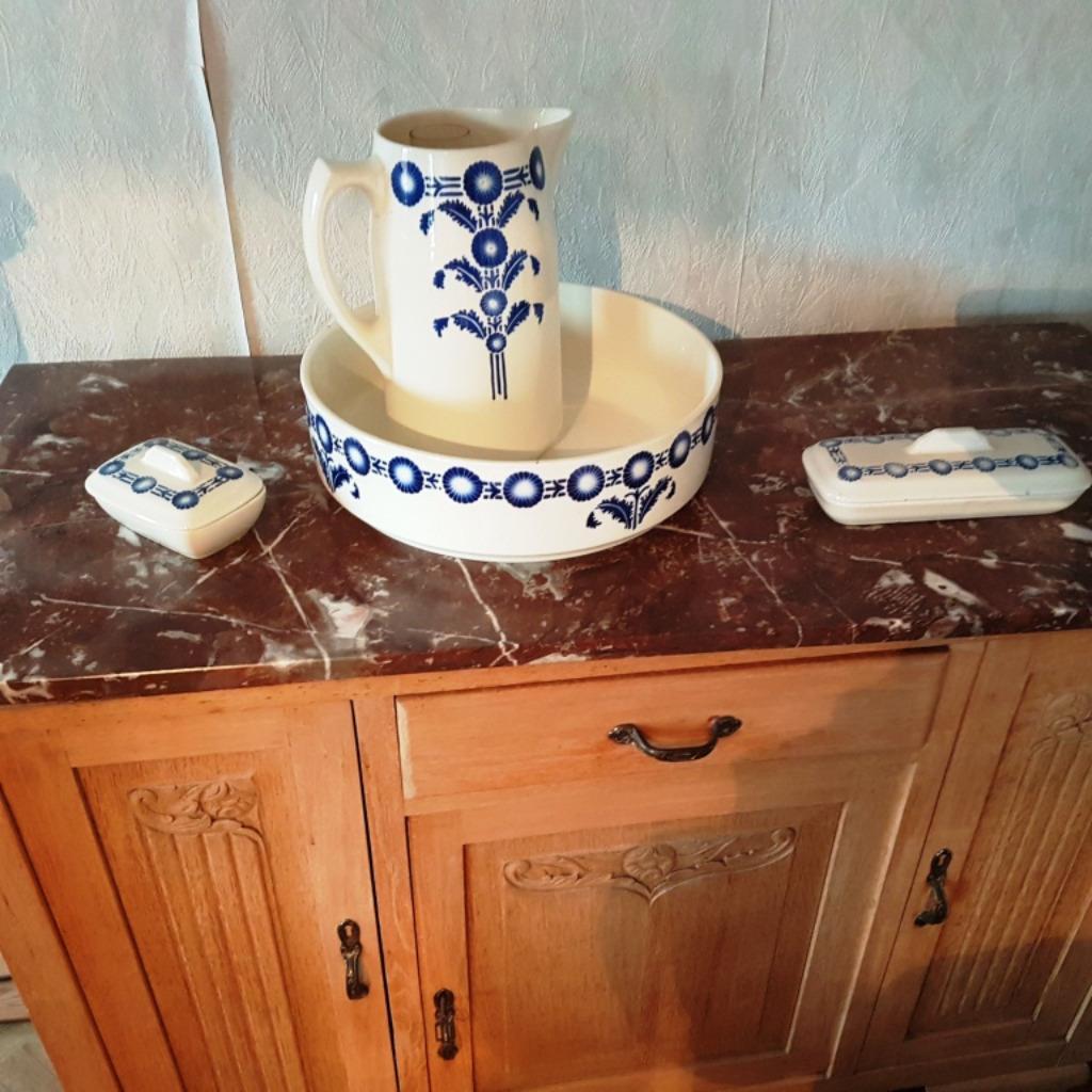 Ancien service toilette en Faïence, Antiquités & Art, Enlèvement