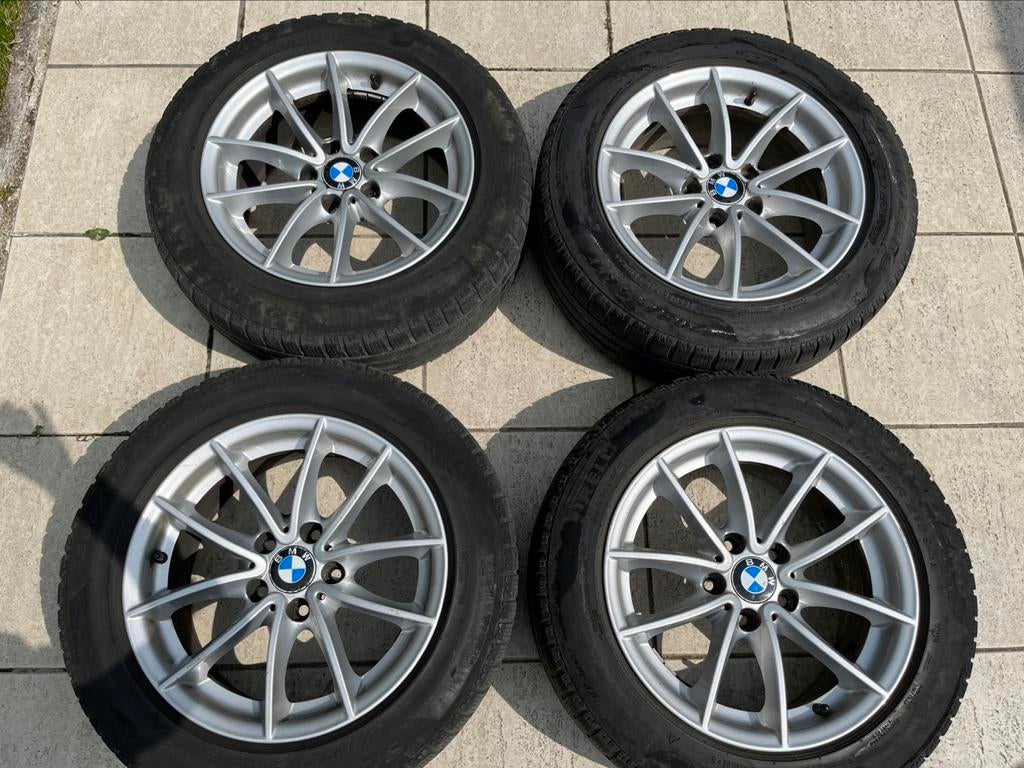 4x Jantes originales 17" BMW 6787575 avec pneus, Pneus et Jantes, Pneus hiver, Véhicule de tourisme, 205 mm