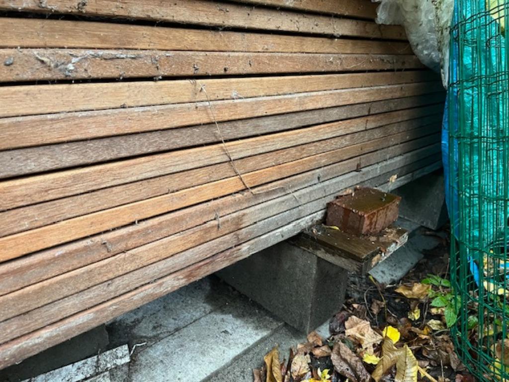 Terras 30X planken DIKTE 2.8XBREEDTE 19XLengte 305 30x, Doe-het-zelf en Bouw, Hout en Planken, Ophalen, 25 tot 50 mm, Nieuw, Plank