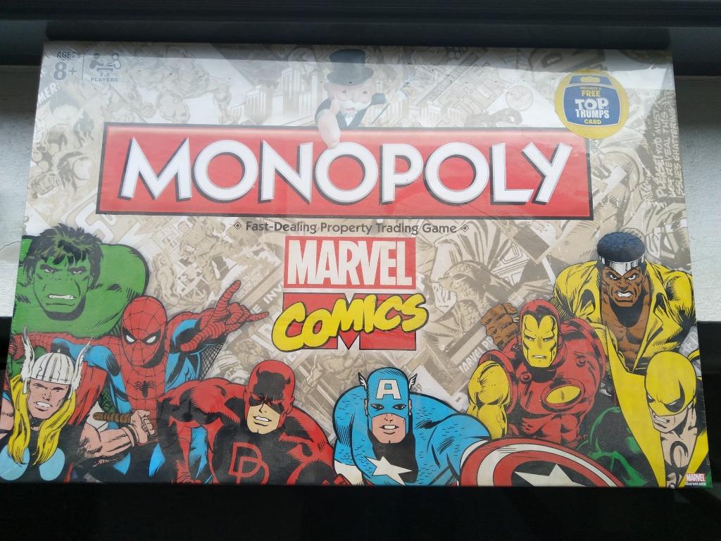 MONOPOLY MARVEL COMICS ( sealed) / NU BIEDEN vanaf 27euro, Vijf spelers of meer, Ophalen, Nieuw, Monopoly spel