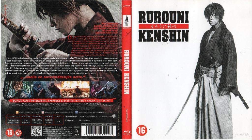 rurouni kenshin (blu-ray) nieuw, Cd's en Dvd's, Ophalen of Verzenden, Zo goed als nieuw, Overige genres