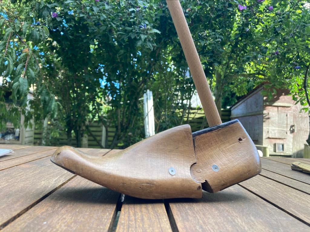 Antiek houten schoenleest - schoenmal - schoenmaker, Antiek en Kunst, Ophalen of Verzenden