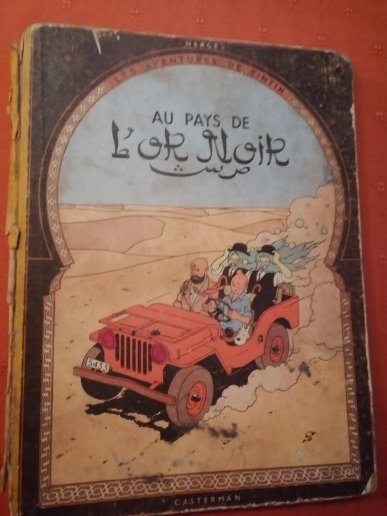 Tintin au pays de l'or noir Hergé B6 1952, Livres, BD, Enlèvement ou Envoi, Utilisé