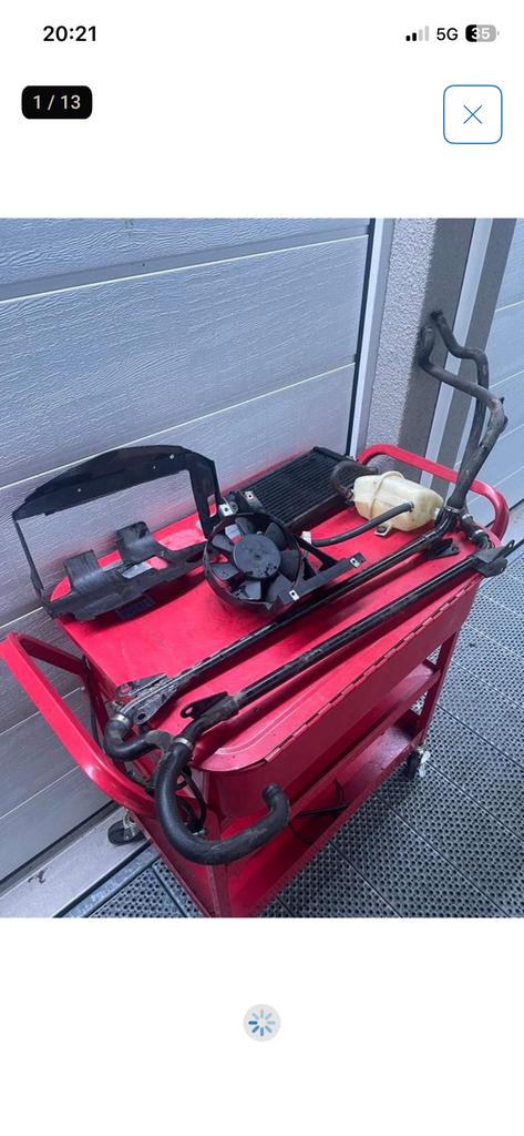 Piaggio hexagon- système de refroidissement complet 125-180, Vélos & Vélomoteurs, Envoi, Comme neuf, Bloc