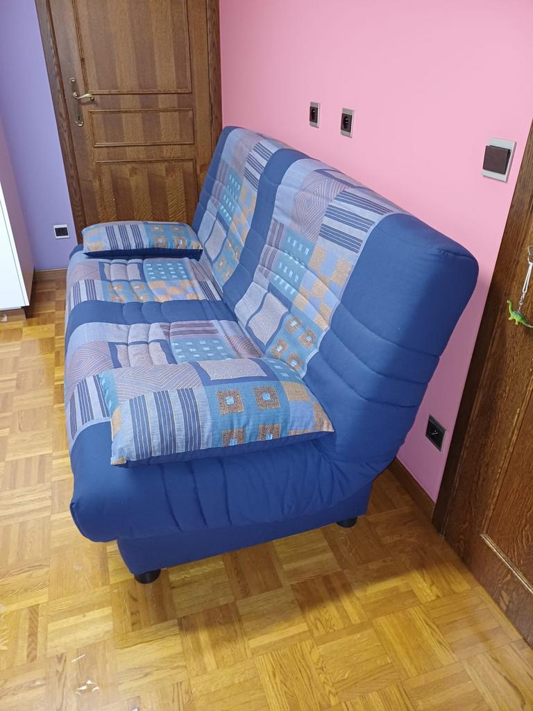 Slaapbank zetelbed (3-persoons zetel en 2-persoons bed), Ophalen, Zo goed als nieuw