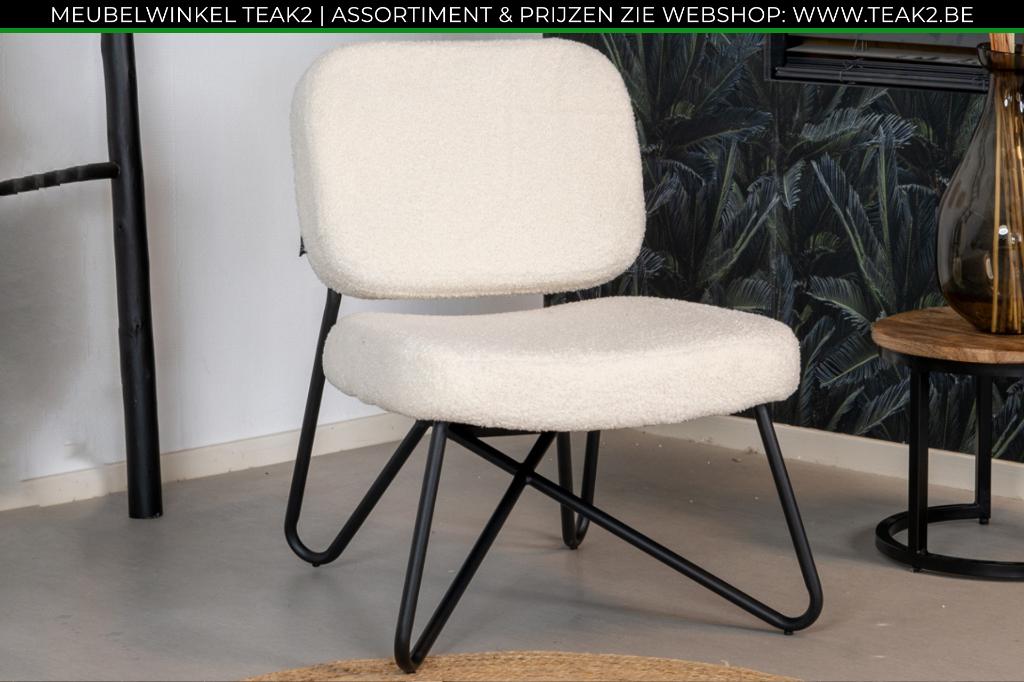 Nouvelles chaises de luxe - fauteuils en cuir ou en teck, Enlèvement ou Envoi, Neuf, Métal